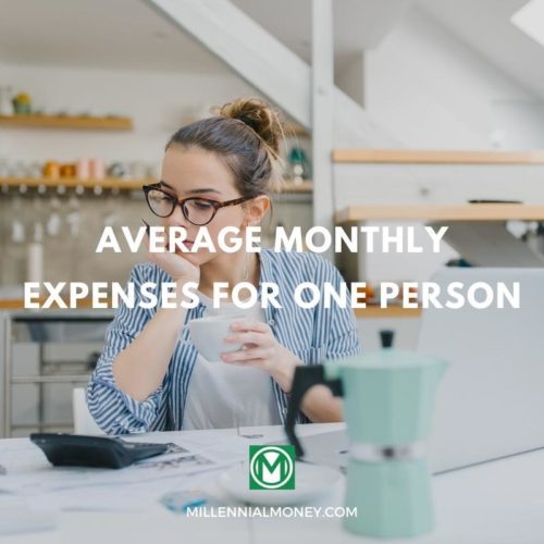 average monthly expenses for one person