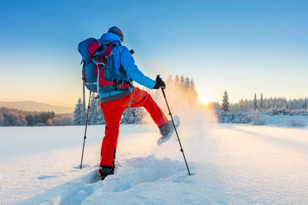 bonne technique marche neige