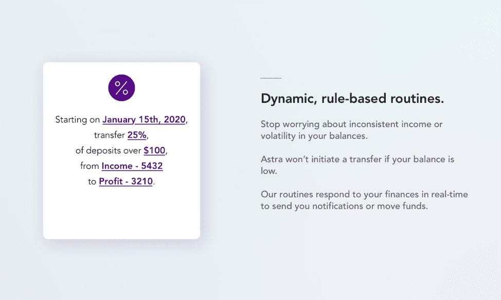 dynamic rules based routines