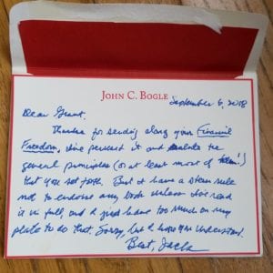 Jack Bogle Letter