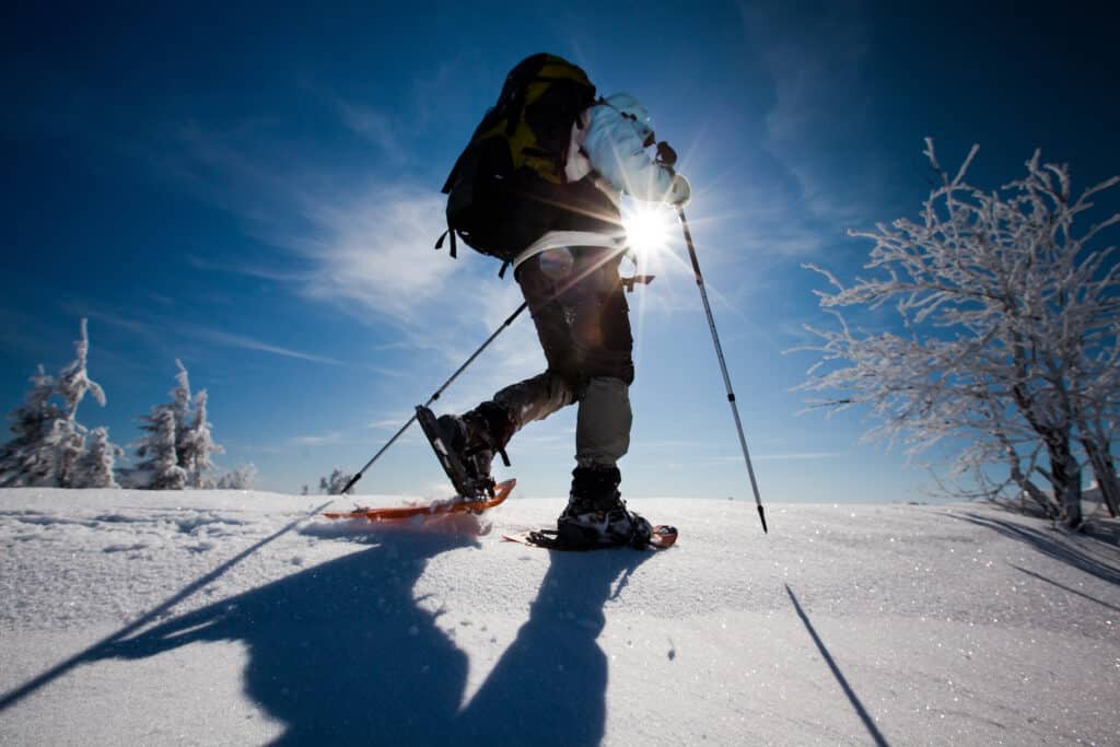 rando raquette en hiver