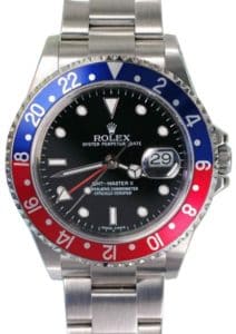 Rolex GMT with "Pepsi" Bezel