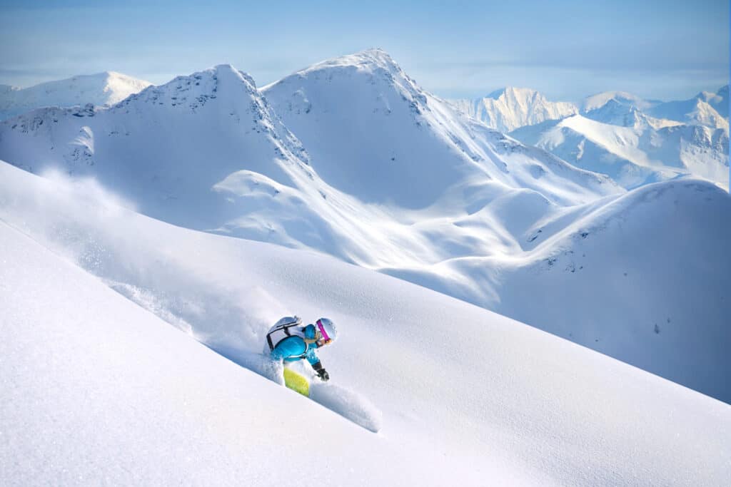 skieuse freeride