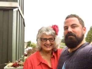 Vicki Robin and Grant Sabatier, Whidbey Island, Washington. August 2018