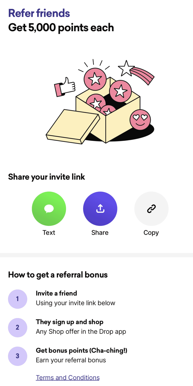 drop refer a friend