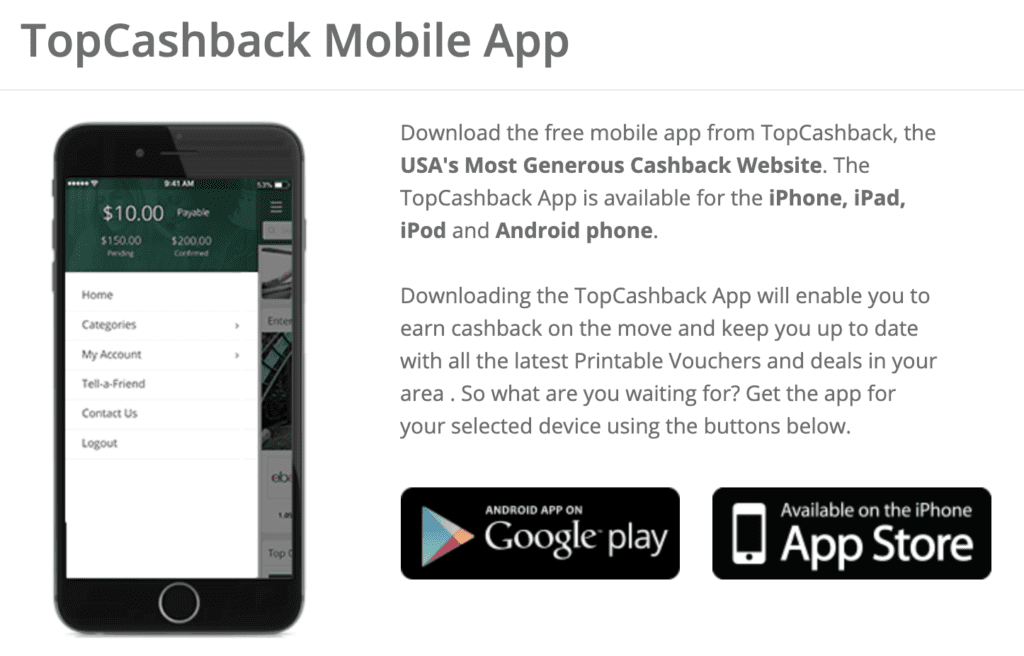 topcashback app